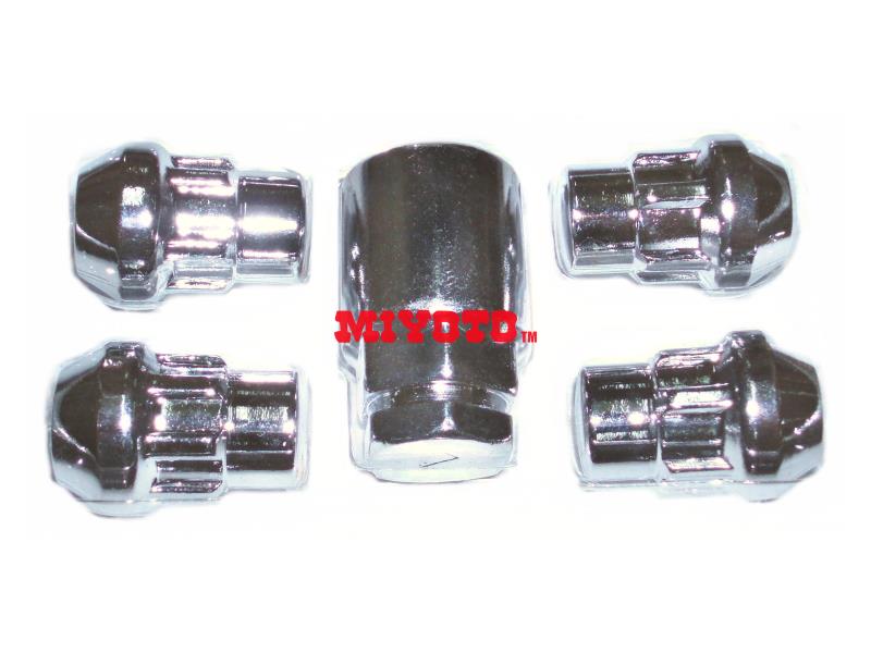 UNIVERSAL -BULL LOCK CHROME NUT (5 pcs/set) M12 x 1.5 (200-BLN1.5)
