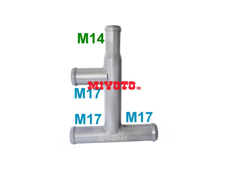 TOYOTA - VIOS (16260-0Y080 / GREY)  (3 x M17 / 1 x M14) - 4 WAY PIPE (NSP151-40624-GQ)